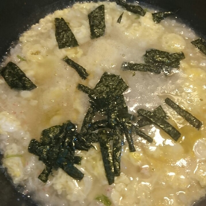 鍋の〆の雑炊